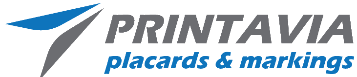 PRINTAVIA placards and markings